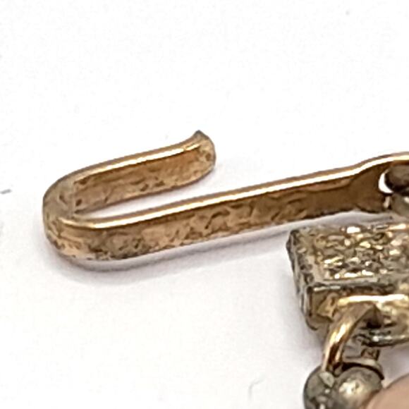 Vintage 1950s Coro Beige Beads Chess Crystal Three Strand Necklace - Picture 11 of 12